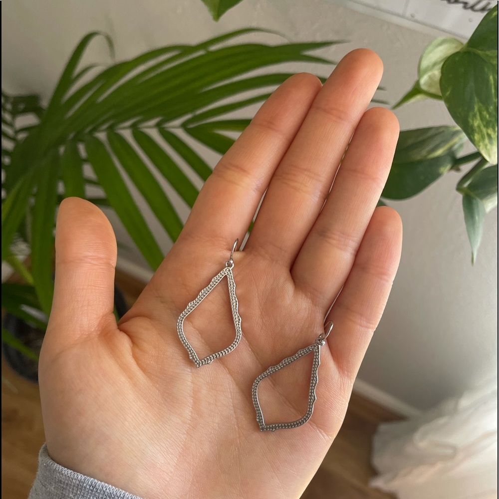 Kendra Scott Silver Drop Earrings